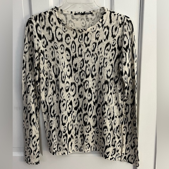 Proenza Schoeler 100% Cotton long sleeve Black White Abstract Print Shirt XS - Picture 1 of 10